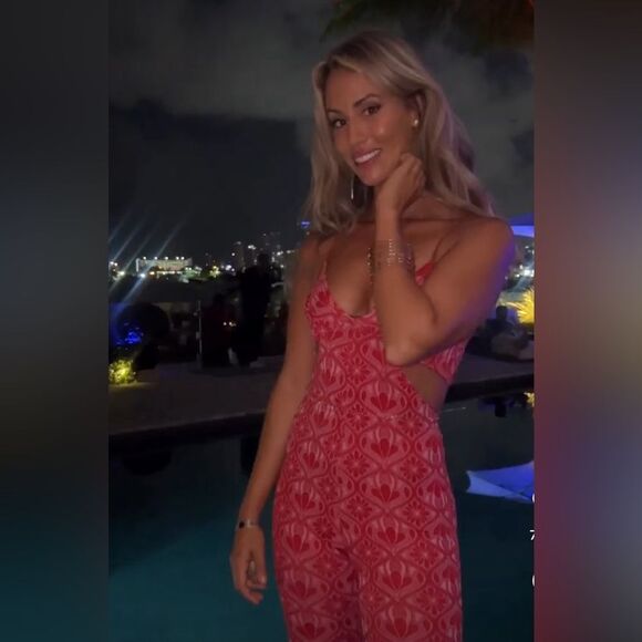 ZARA CUT OUT JACQUARD KNIT JUMPSUIT JACQUARD RED bloggers favorite size M - Picture 8 of 12